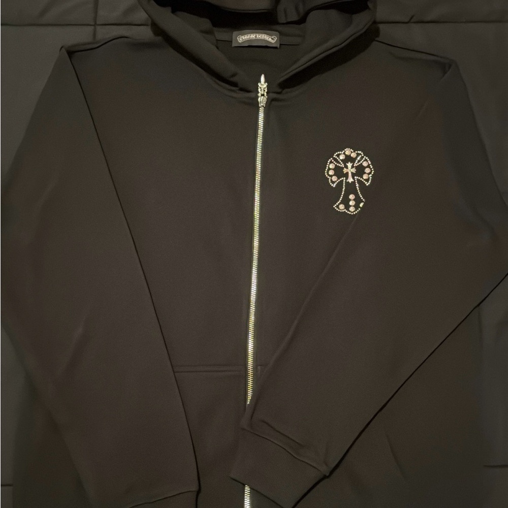 Chrome Hearts Black Zip-Up hoodie